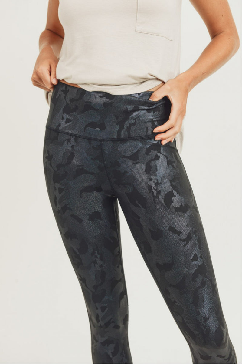 Black Metallic Holographic Camo - Full Set